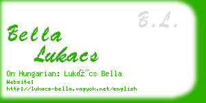 bella lukacs business card